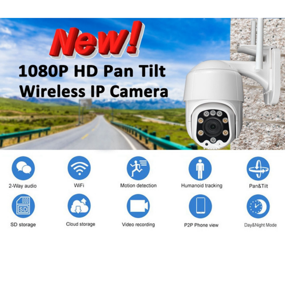 Cámara de Seguridad Inalámbrica Wifi 2MP 1080P Full HD para el Hogar –  DAXACORP