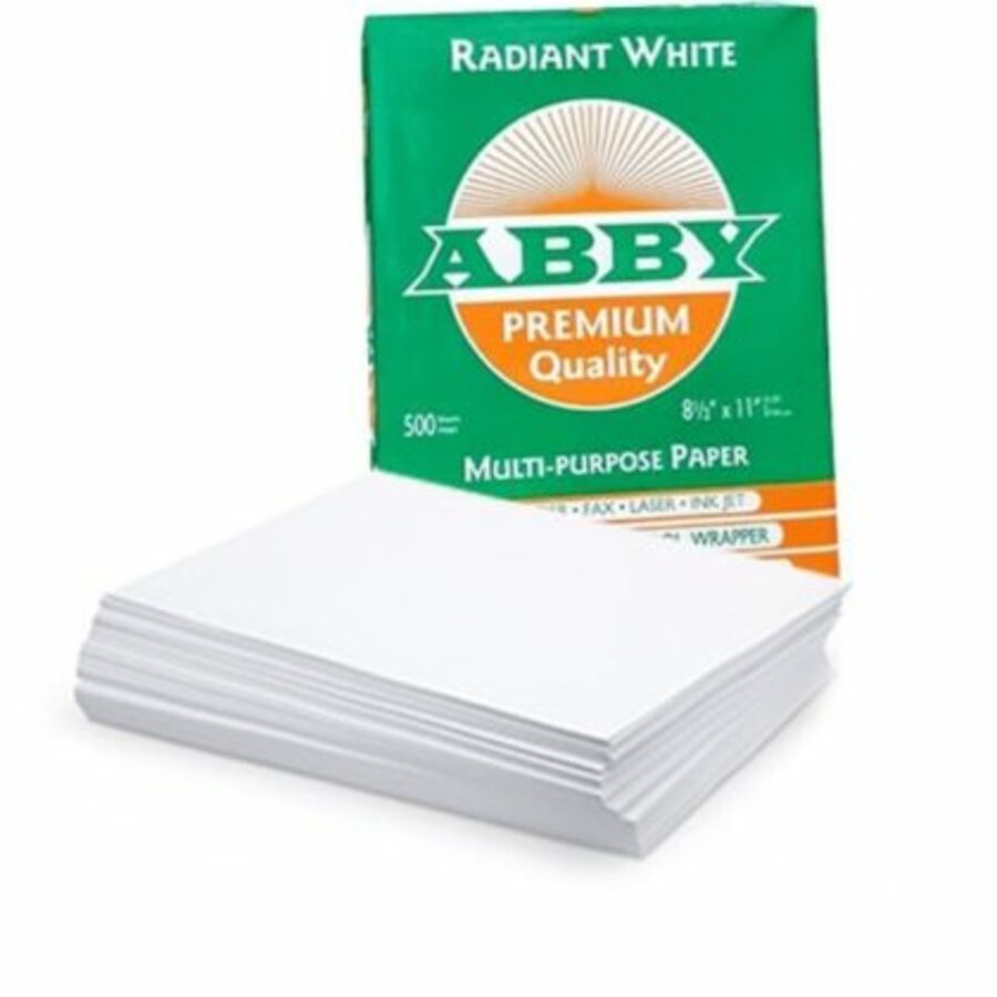 Resma De Papel Blanco Radiante Bond 20 85 X 11 Abby Premium 500 Hojas Do 3789