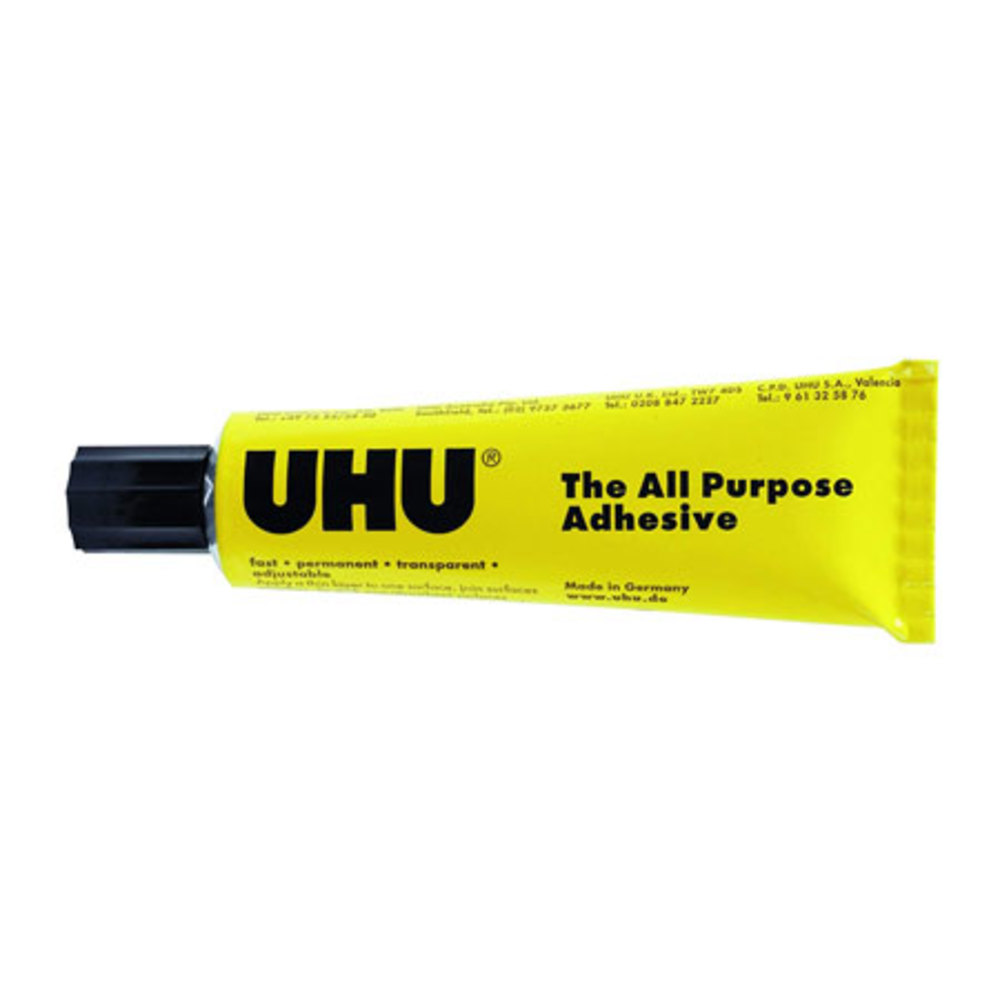 UHU Pegamento adhesivo multiusos - 2.0 fl oz - Paquete de 12 tubos