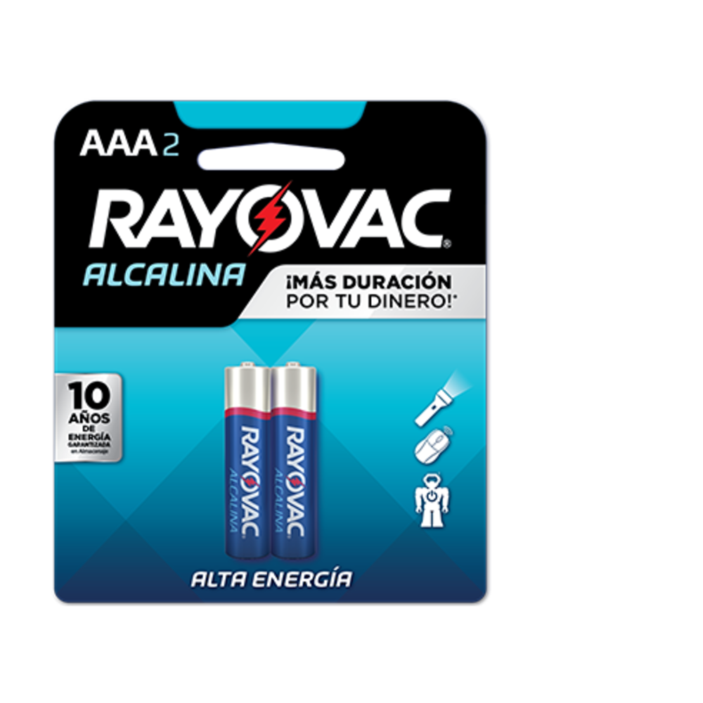 Rayovac - Pilas AAA, pila alcalina triple A, 12 unidades