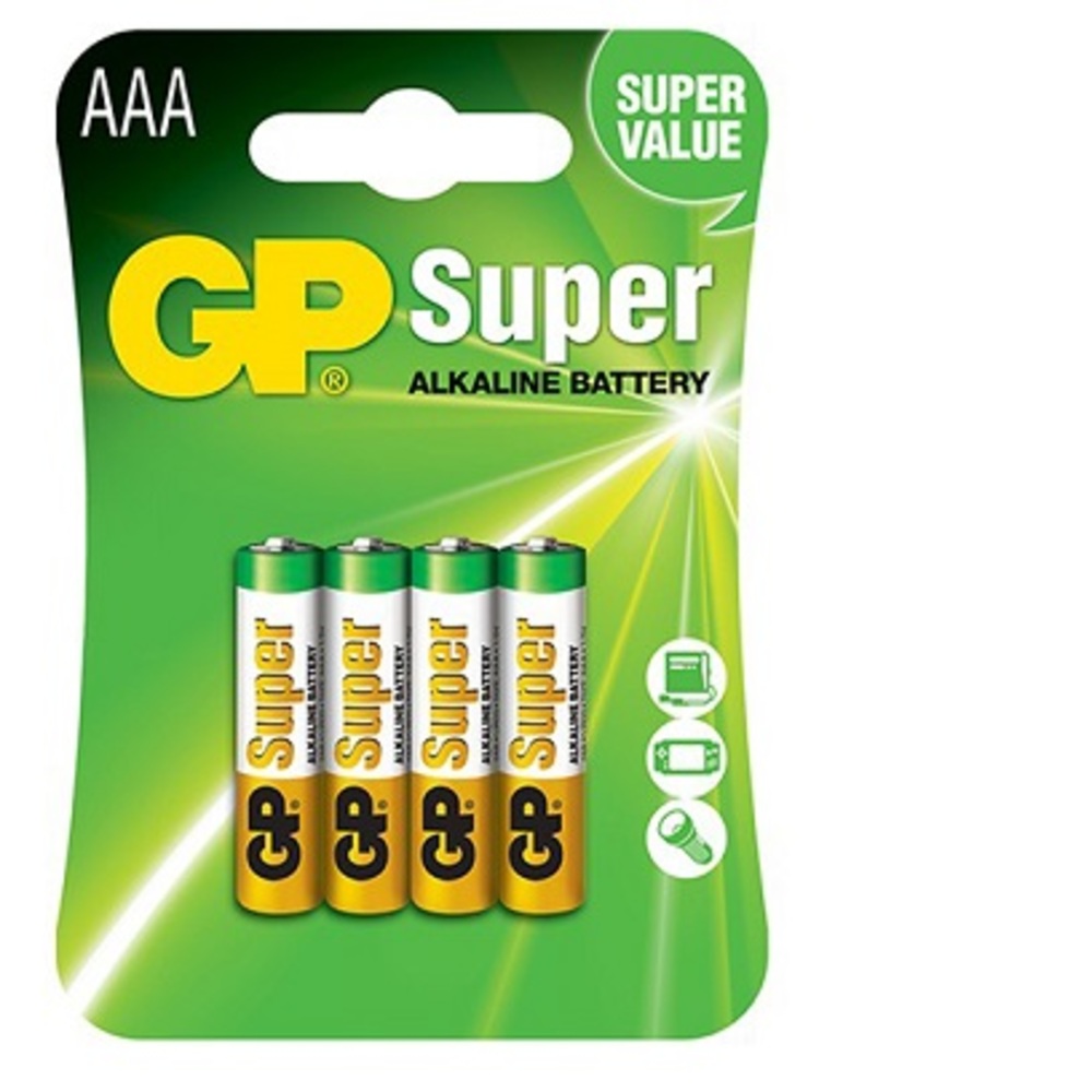 Pilas AA y AAA Super Alcalinas, Alcalinas de Alto Rendimiento Ultra Larga  Duración - 4 Piezas AAA