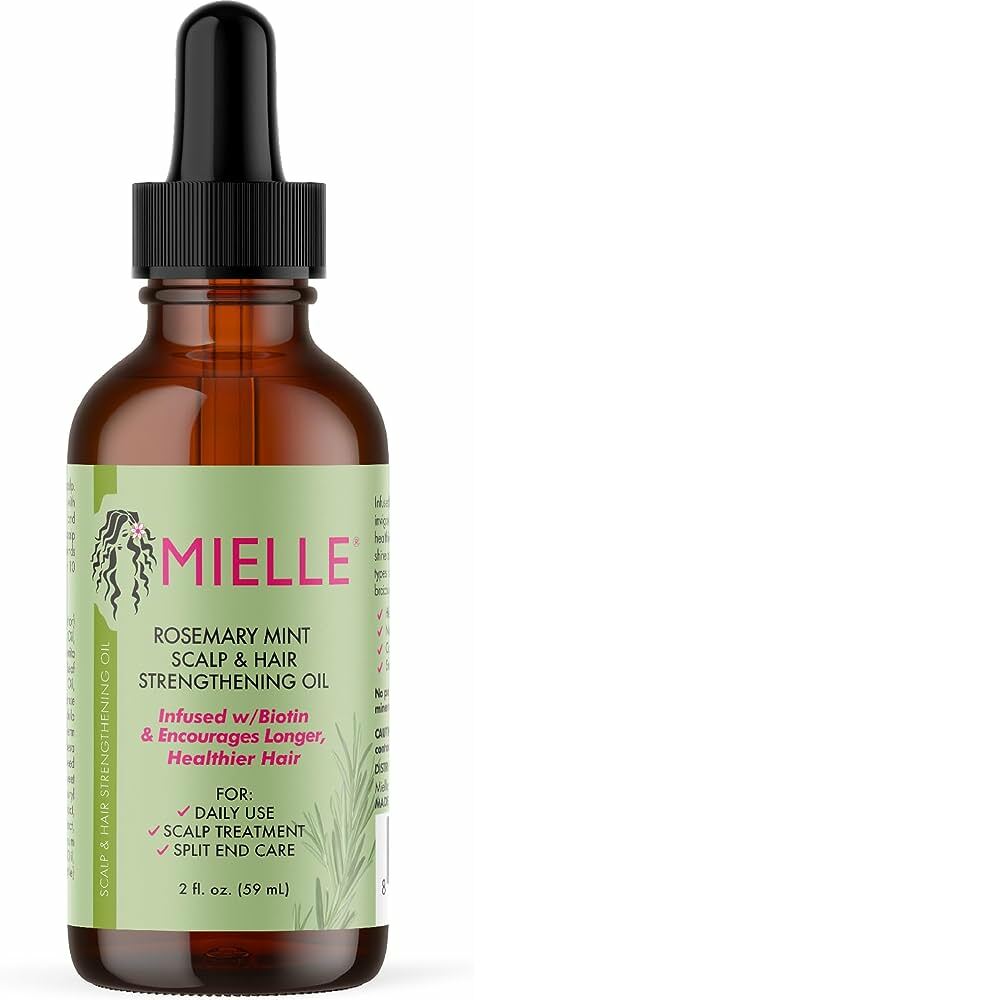  Mielle Organics - Aceite fortalecedor del cuero cabelludo y del  cabello, de romero y menta, 2 onzas : Belleza y Cuidado Personal