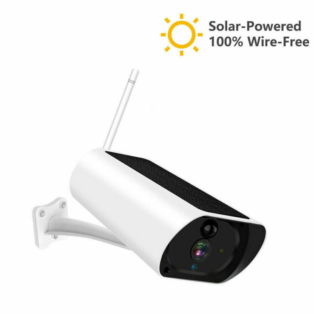 360° Camara De Seguridad Solar Inalambrica Para Exterior WIFI Con Audio SD  Card